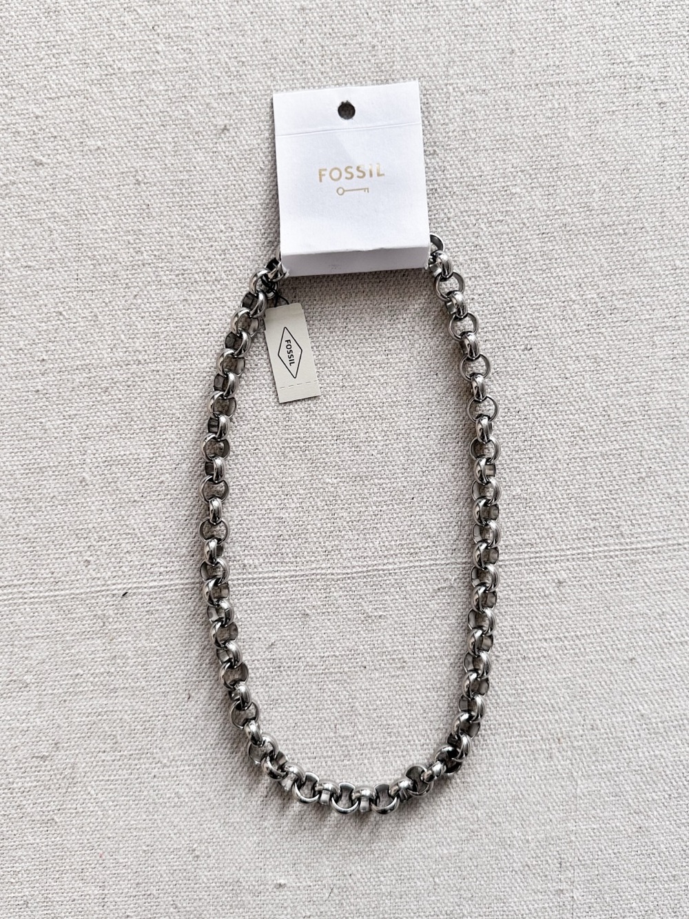 NEW Fossil Stainless Steel Chain Necklace